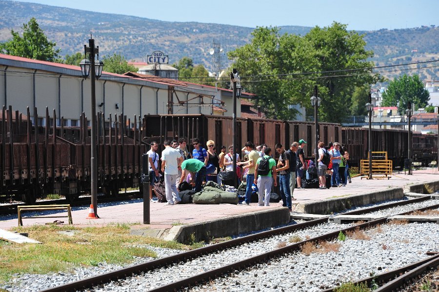 Dampflokomotiven und andere Hauptbahnhof Volos (31)